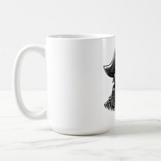 Pirate head with hat sailor and Eye Patch and Bear Kaffeetasse (Links)
