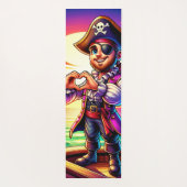 Pirate Heart Hands Yogamatte (Rückseite)