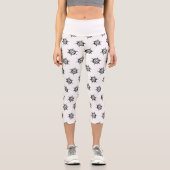 Pirate High Waisted Yoga Capri Leggings (Vorderseite)