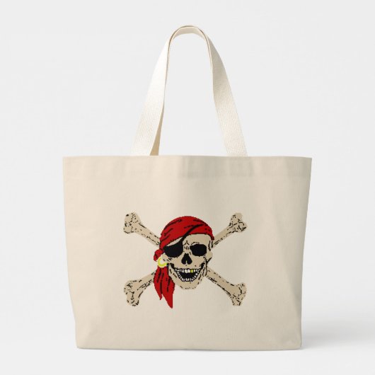 Pirate Hintern Bag Jumbo Stoffbeutel (Rückseite)