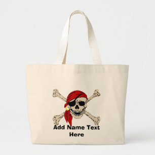 Pirate Hintern Bag Jumbo Stoffbeutel