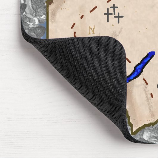 Pirate Hintern Map Mouse Pad Mousepad (Ecke)