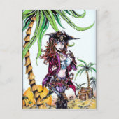 Pirate Hintern Postcard Postkarte (Vorderseite)