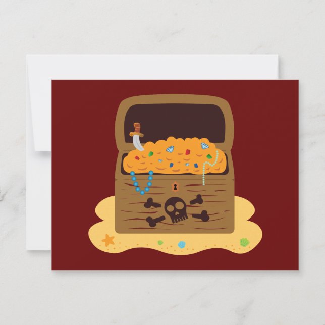 Pirate Hintern Schatztruhe (Vorderseite)