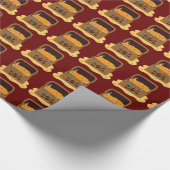 Pirate Hintern Schatztruhe Geschenkpapier (Ecke)