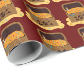 Pirate Hintern Schatztruhe Geschenkpapier (Rolleneckpunkt)