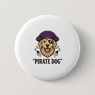 Pirate-Hund-Vintage-Stickerei-Shirt-Design_1 Button