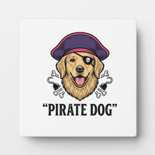 Pirate-Hund-Vintage-Stickerei-Shirt-Design_1 Fotoplatte