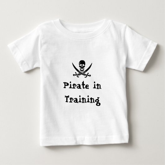 Pirate in Training! Baby T-shirt (Vorderseite)