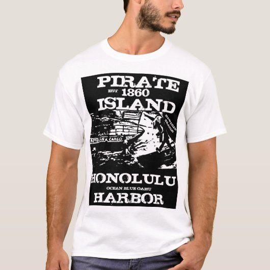 PIRATE ISLAND HONOLULU T-Shirt (Vorderseite)