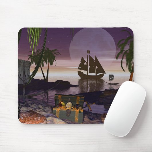 Pirate Island Mousepad (Mit Mouse)