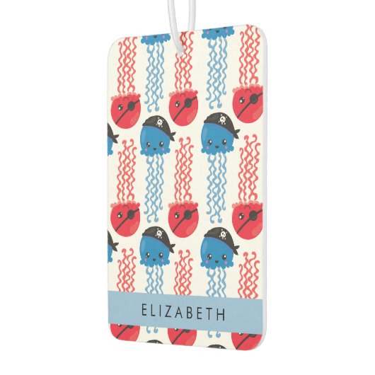 Pirate Jellyfish, Quallen Muster, Ihr Name Autolufterfrischer (Links)