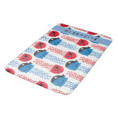 Pirate Jellyfish, Quallen Muster, Ihr Name Badematte (Schrägansicht)