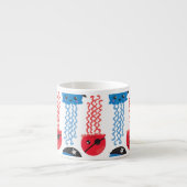 Pirate Jellyfish, Quallen Muster, Ihr Name Espressotasse (Vorderseite)