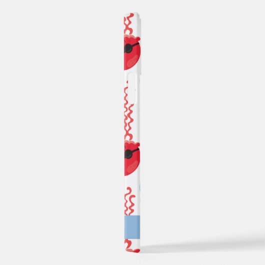 Pirate Jellyfish, Quallen Muster, Ihr Name iPhone Hülle (Rechte Seite)