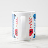 Pirate Jellyfish, Quallen Muster, Ihr Name Jumbo-Tasse (Rückseite)