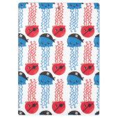 Pirate Jellyfish, Quallen Muster, Ihr Name Klemmbrett (Rückseite)