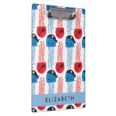 Pirate Jellyfish, Quallen Muster, Ihr Name Klemmbrett (Rechts)