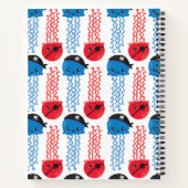 Pirate Jellyfish, Quallen Muster, Ihr Name Notizblock (Rückseite)