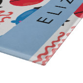 Pirate Jellyfish, Quallen Muster, Ihr Name Schneidebrett (Ecke)