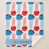 Pirate Jellyfish, Quallen Muster, Ihr Name Sherpadecke (Vorderseite)