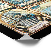 "Pirate" Karte von Panama Poster (Ecke)