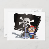 Pirate Kid Postkarte (Vorne/Hinten)