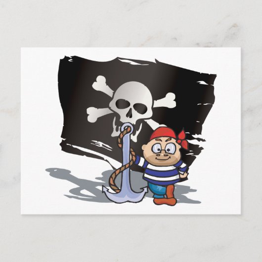 Pirate Kid Postkarte (Vorderseite)