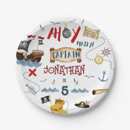 Pirate Kids Pirate Party Geburtstag Pappteller
