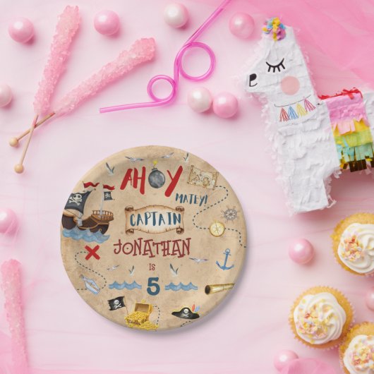 Pirate Kids Pirate Party Geburtstag Pappteller (Party)