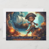 Pirate Kids Shore Adventure Danke Karte (Vorderseite)