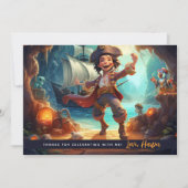 Pirate Kids Shore Adventure Danke Karte (Vorderseite)