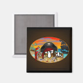 Pirate Kilroy Magnet (Vorderseite/Rückseite)