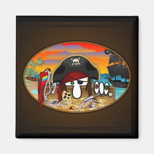 Pirate Kilroy Magnet (Vorne)