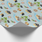 Pirate Kindergeburtstag Party Geschenkpapier (Ecke)