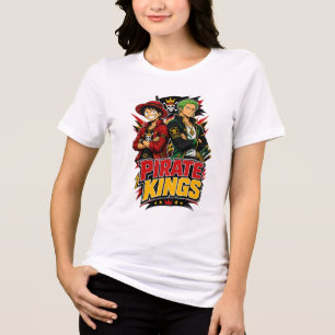 Pirate Kings Anime Action Grafik T-Shirt Tri-Blend Shirt