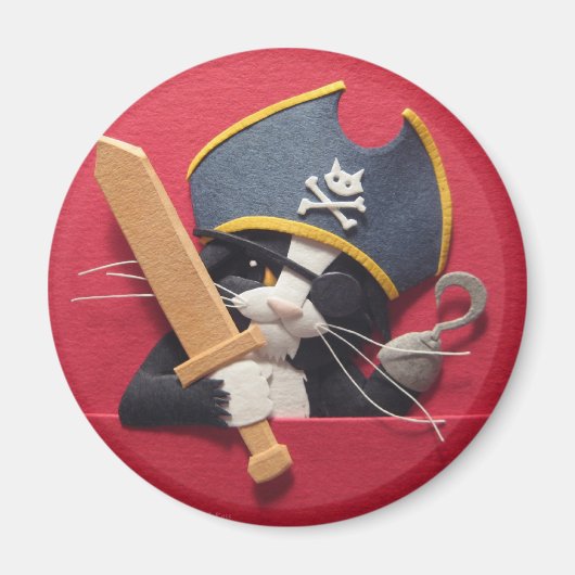 Pirate Kitten Magnet (Vorne)