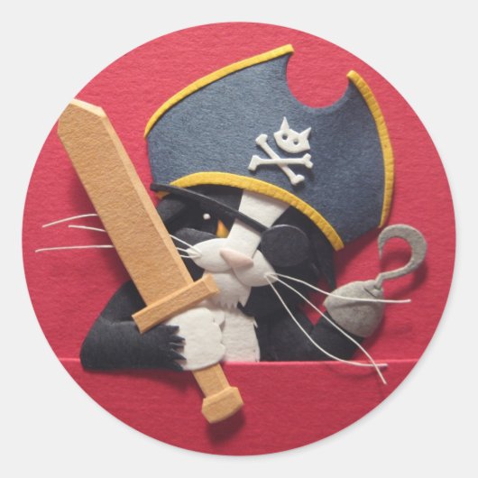 Pirate Kitten Stickers (Vorderseite)