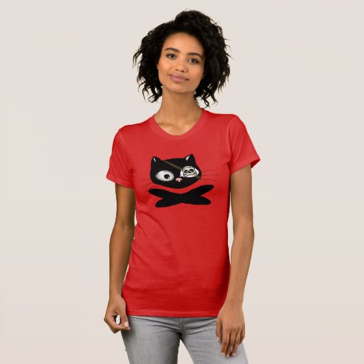 Pirate Kitty with Pink Nose (TLAPD) T-Shirt (Vorne ganz)