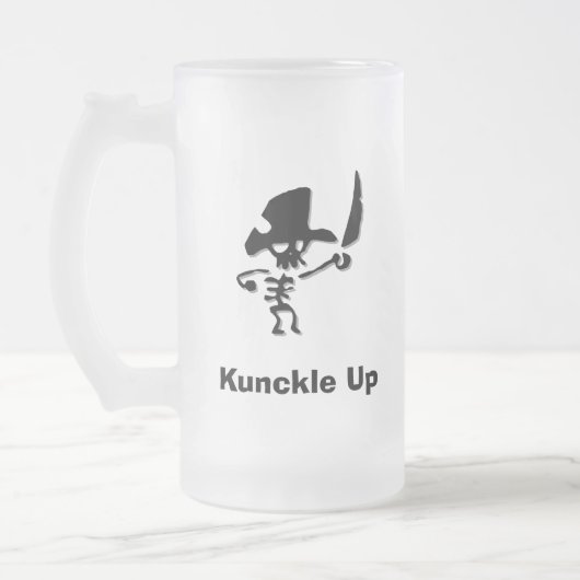 Pirate Knuckle Up Mattglas Bierglas (Links)