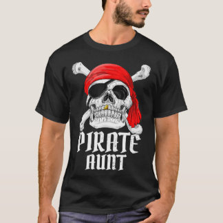 Pirate Kostüm Tante Thema Party Halloween Frau T-Shirt