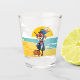 Pirate Lady Treasure Schnapsglas