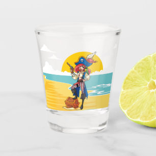 Pirate Lady Treasure Schnapsglas