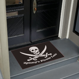 Pirate Lair Personalisiert Skull and Cutlasses Fußmatte