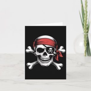 Pirate Lazy Skull Bandana Halloween Kostüm Men Bo Karte