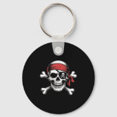Pirate Lazy Skull Bandana Halloween Kostüm Men Bo Schlüsselanhänger (Vorderseite)