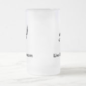 Pirate lebe den Traum Mattglas Bierglas (Mittel)