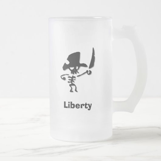 Pirate Liberty Mattglas Bierglas (Rechts)