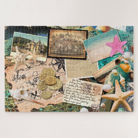 Pirate Life Digital Collage Puzzle (Horizontal)