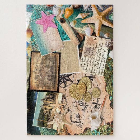 Pirate Life Digital Collage Puzzle (Vertikal)